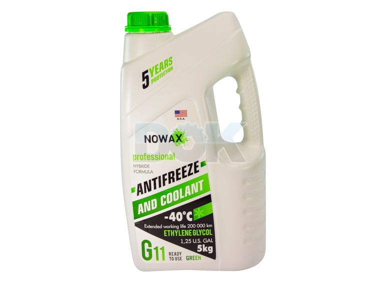 

Готовый антифриз Nowax G11 зеленый NX05003