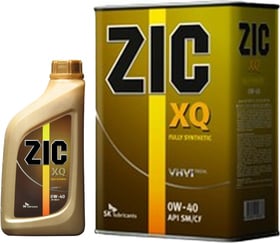 Моторное масло ZIC XQ 0W-40 синтетическое