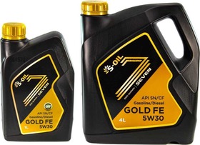 Моторное масло S-Oil Seven Gold FE 5W-30 синтетическое