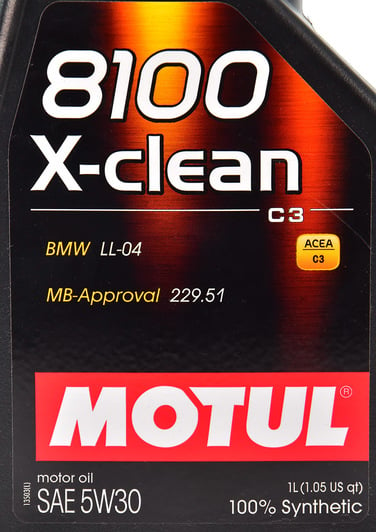 Моторное масло Motul 8100 X-Clean 5W-30 1 л на Mitsubishi Starion