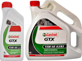 Моторна олива Castrol GTX A3/B3 15W-40 напівсинтетична