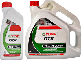 Моторное масло Castrol GTX A3/B3 15W-40 полусинтетическое