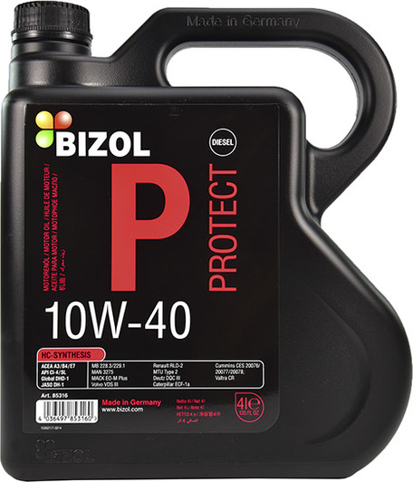 Моторна олива Bizol Protect 10W-40 4 л на Renault Trafic