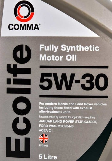 Моторное масло Comma Ecolife 5W-30 5 л на Fiat Tempra