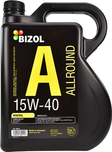 Моторное масло Bizol Allround 15W-40 5 л на Volvo 960