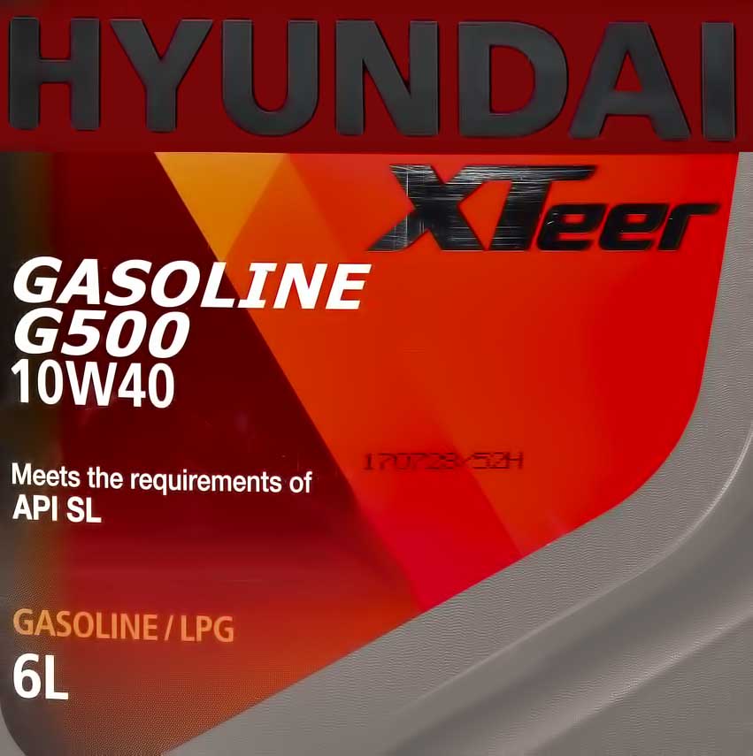 Моторна олива Hyundai XTeer Gasoline G500 10W-40 6 л на Ford Grand C-Max