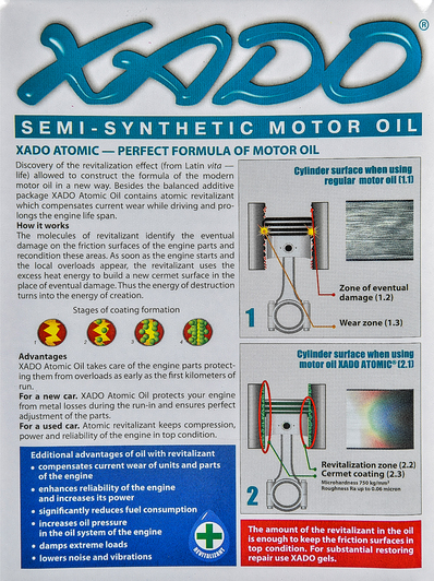 Моторна олива Xado Atomic Oil SN 10W-40 1 л на Skoda Roomster