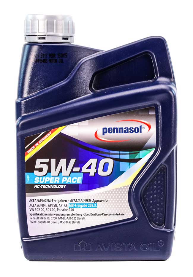 Моторное масло Pennasol Super Pace 5W-40 1 л на Suzuki XL7