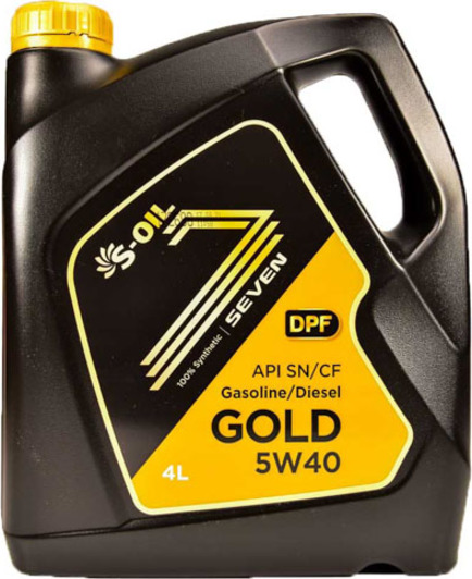 Моторное масло S-Oil Seven Gold 5W-40 4 л на Ford Ranger