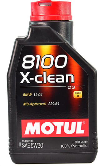 Моторное масло Motul 8100 X-Clean 5W-30 для Land Rover Discovery 1 л на Land Rover Discovery