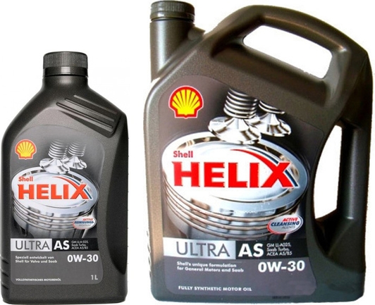 Моторна олива Shell Helix Ultra AS 0W-30 на Fiat Uno