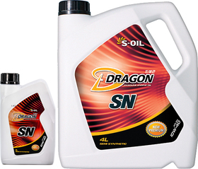 Моторна олива S-Oil Dragon SN 10W-40 напівсинтетична