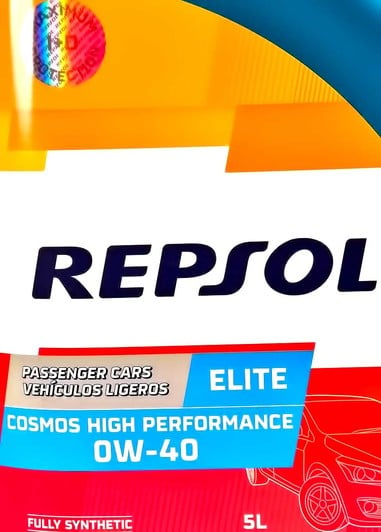 Моторное масло Repsol Elite Cosmos High Performan 0W-40 5 л на Fiat Stilo