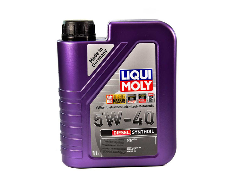 

Моторное масло Liqui Moly Diesel Synthoil 5W-40 синтетическое 1926