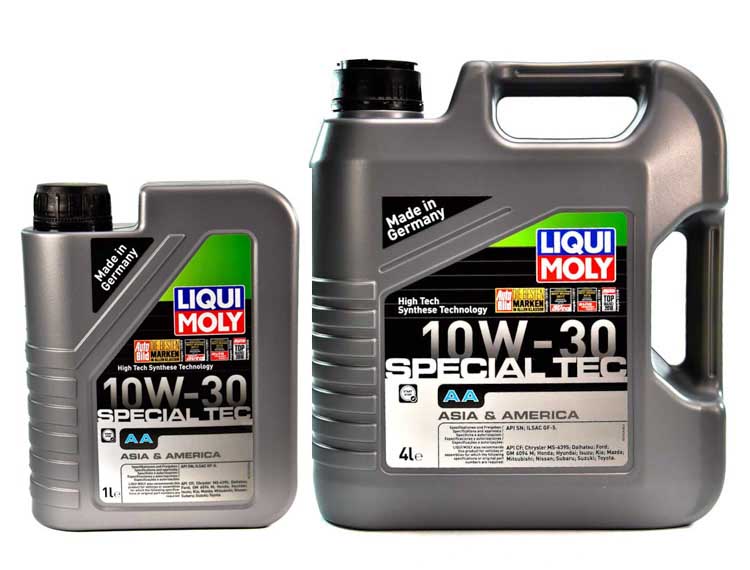 Моторное масло Liqui Moly Special Tec AA 10W-30 на Volkswagen CC