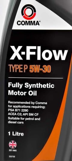 Моторное масло Comma X-Flow Type P 5W-30 1 л на Daewoo Lacetti