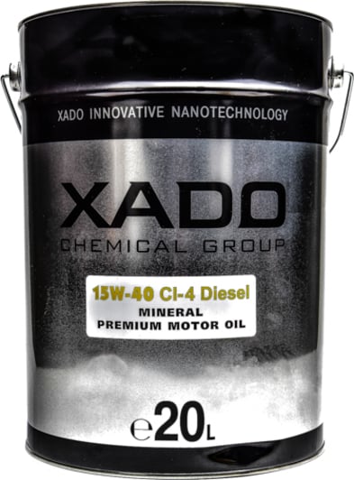 Моторна олива Xado Atomic Oil CI-4 Diesel 15W-40 20 л на Skoda Roomster