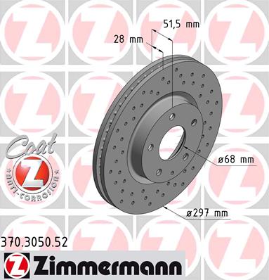 

Zimmermann 370305052 Тормозной диск