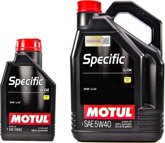 Моторное масло Motul Specific LL-04 5W-40 на BMW 2 Series
