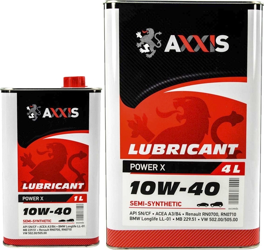 Моторное масло Axxis Power Х 10W-40 на Audi TT