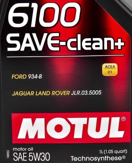 Моторна олива Motul 6100 Save-Clean+ 5W-30 1 л на Ford Mustang