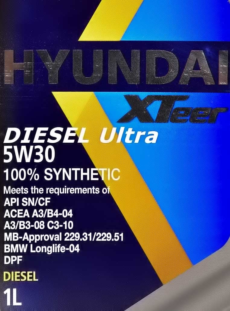 Моторное масло Hyundai XTeer Diesel Ultra 5W-30 для Toyota Avensis Verso 1 л на Toyota Avensis Verso
