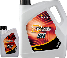 Моторное масло S-Oil Dragon SN 5W-40 синтетическое