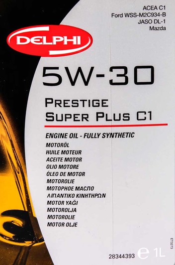 Моторное масло Delphi Prestige Super Plus C1 5W-30 1 л на Volvo S70