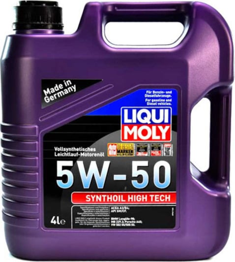 Моторное масло Liqui Moly Synthoil High Tech 5W-50 4 л на Lada Kalina