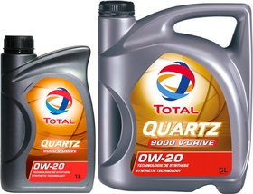 Моторна олива Total QUARTZ 9000 V-DRIVE 0W-20 синтетична