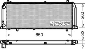 Радіатор охолодження двигуна Denso DRM02008