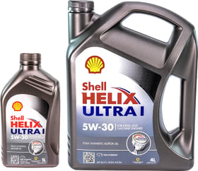 Моторное масло Shell Helix Ultra l 5W-30 синтетическое
