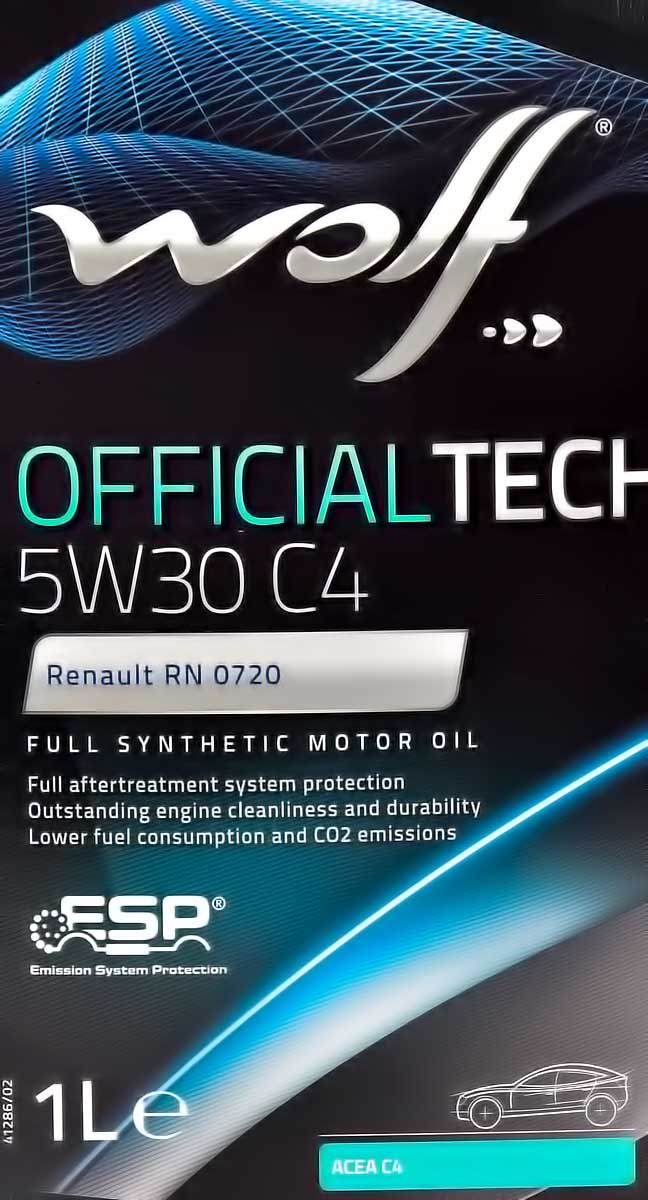 Моторна олива Wolf Officialtech C4 5W-30 1 л на Peugeot 508