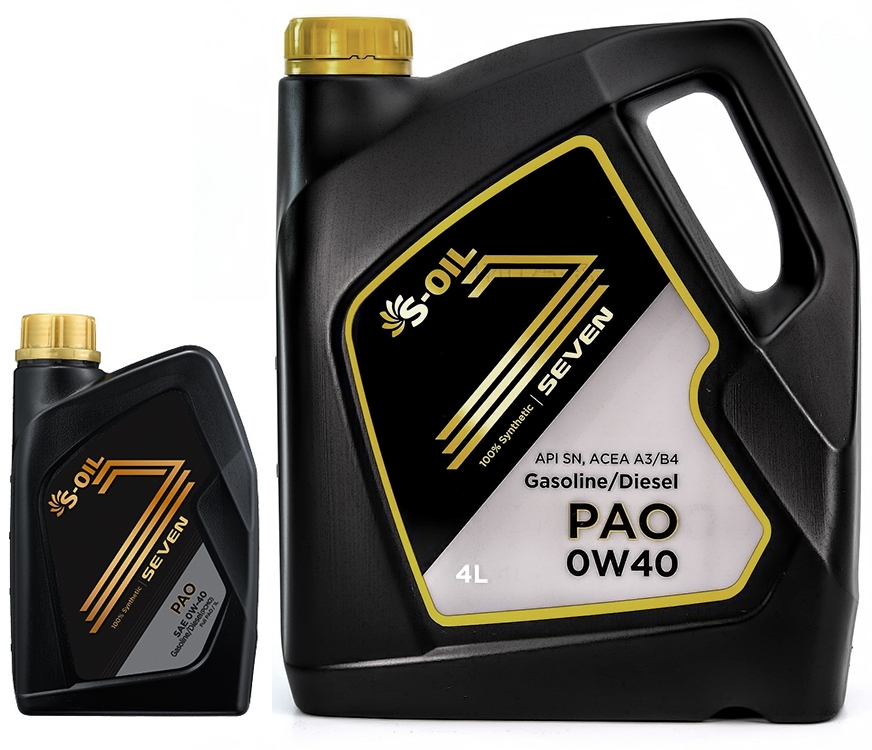 Моторное масло S-Oil Seven PAO A3/B4 0W-40 на Acura Legend