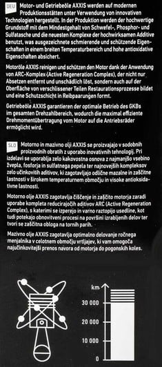 Моторное масло Axxis Gold Sint C3 504/507 5W-30 4 л на Peugeot 307