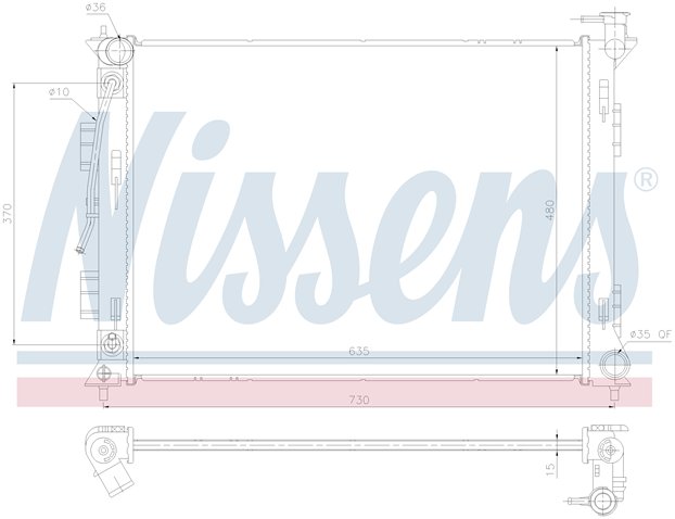 

Nissens 675053 Радиатор охлаждения двигателя