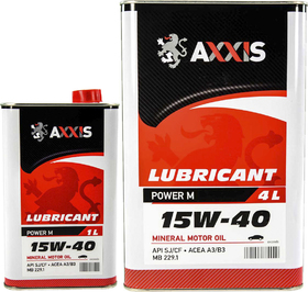 Моторное масло Axxis Power M 15W-40 минеральное