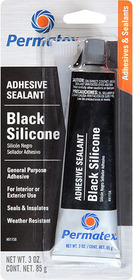 Герметик Permatex Black Silicone Adhesive Sealant чорний