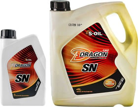 Моторное масло S-Oil Dragon SN 10W-30 полусинтетическое