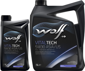 Моторное масло Wolf Vitaltech Asia/US 5W-30 синтетическое
