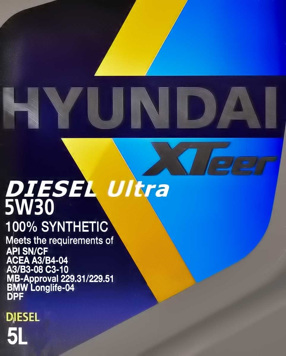 Моторна олива Hyundai XTeer Diesel Ultra 5W-30 для Hyundai Terracan 5 л на Hyundai Terracan