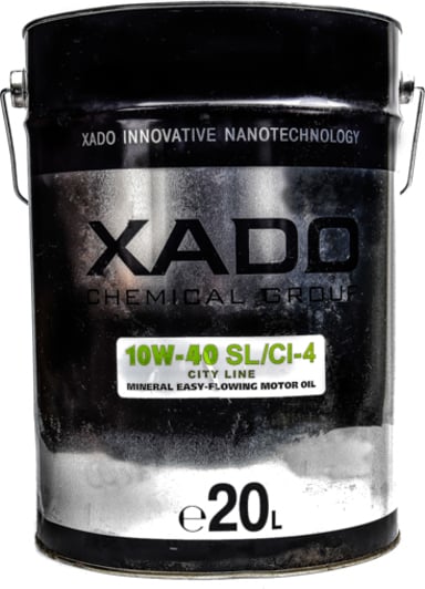 Моторное масло Xado Atomic City Line SL/CI-4 10W-40 20 л на Chevrolet Matiz