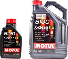 Моторное масло Motul 8100 X-Clean FE 5W-30 синтетическое