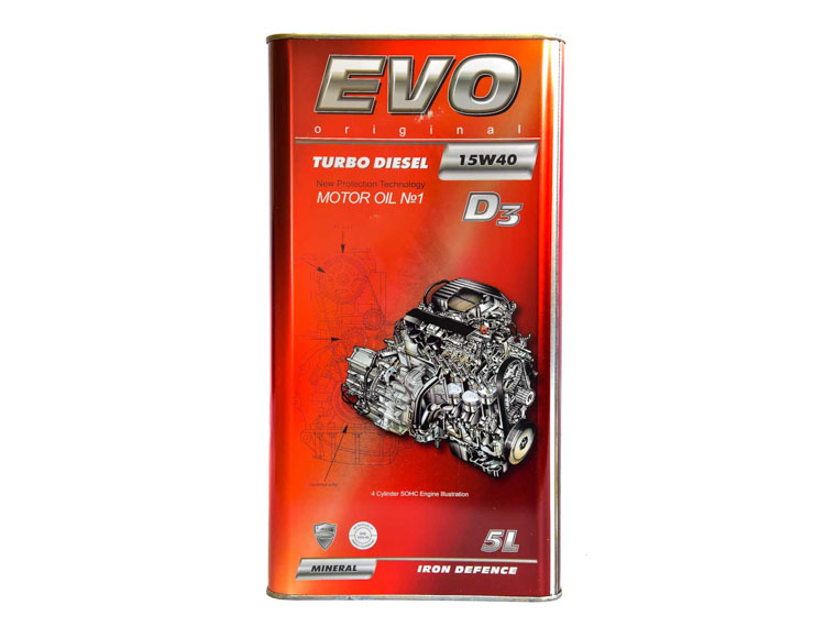 Моторное масло EVO D3 Turbo Diesel 15W-40 5 л на Volvo S80
