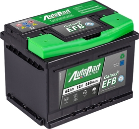 Аккумулятор AutoParts 6 CT-62-R Galaxy EFB ARL062-EFB