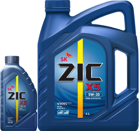 Моторное масло ZIC X5 5W-30 полусинтетическое