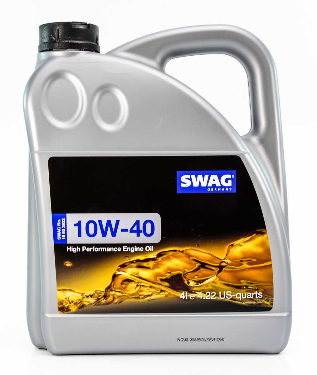 

Моторное масло SWAG Engine Oil 10W-40 полусинтетическое 15932932