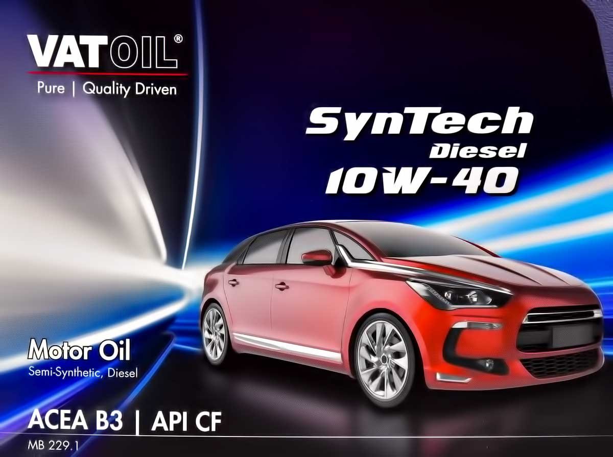 Моторное масло VatOil SynTech Diesel 10W-40 4 л на Honda S2000
