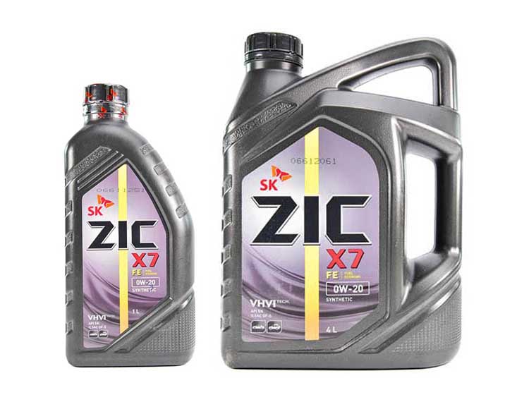 Моторна олива ZIC X7 FE 0W-20 на Lexus RC