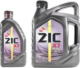 Моторное масло ZIC X7 FE 0W-20 синтетическое